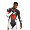 Dainese LAGUNA SECA 6 1PC závodní letní kombinéza bílá/fluo-červená vel.52